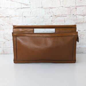 TEMPO Elegant Tan Leather Women's Hand Bag